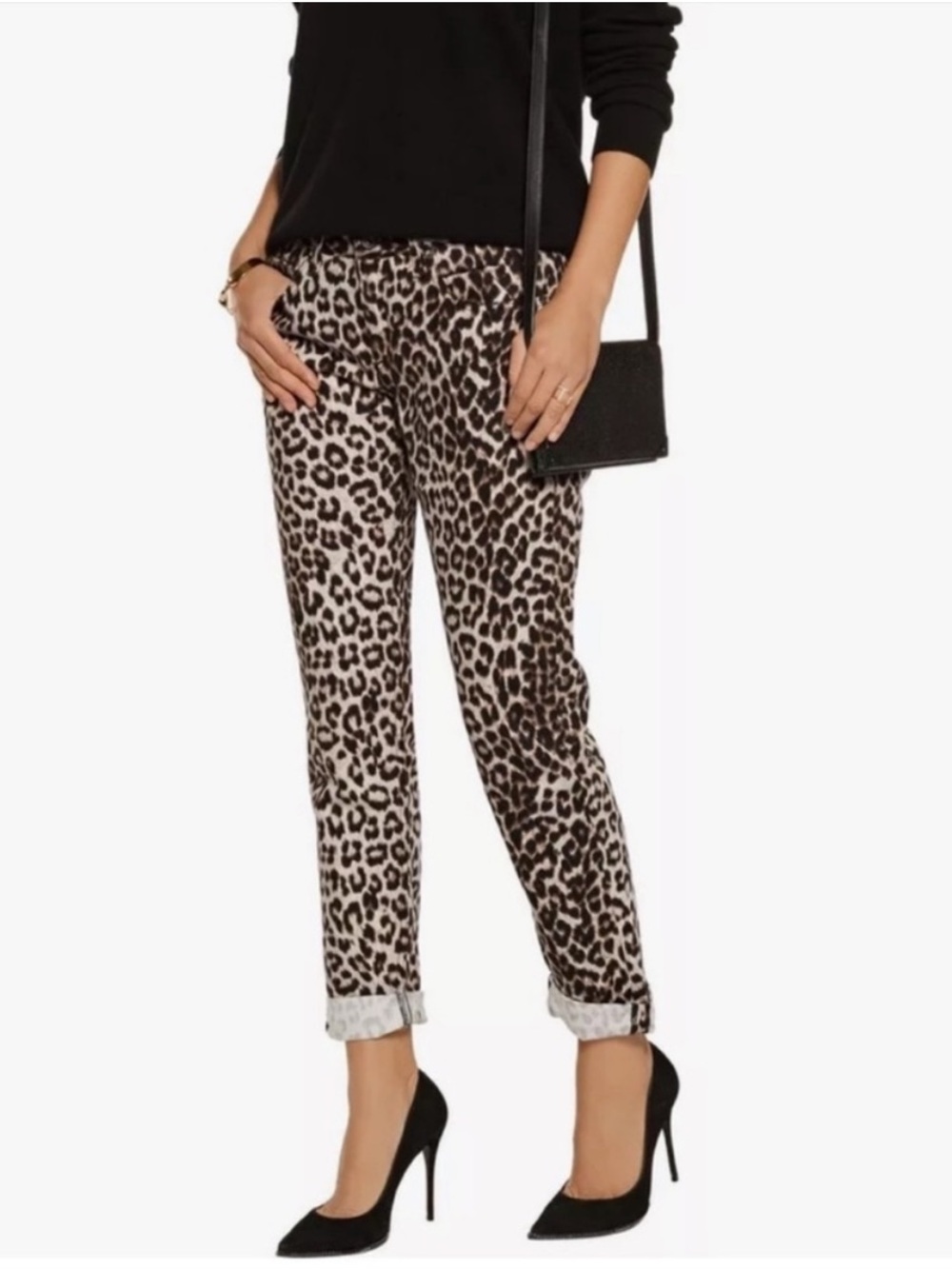Rag and Bone Snow Leopard Boyfriend Jeans